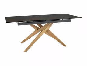 Stalas išskleidžiamas Loreto Ossido Bruno, ąžuolo sp./ruda sp., 180 - 230 cm x 90 cm x 76 cm