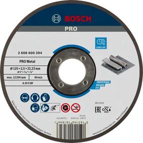 Pjovimo diskas kampiniam šlifuokliui Bosch Pro, 125 mm x 2.5 mm x 22.23 mm