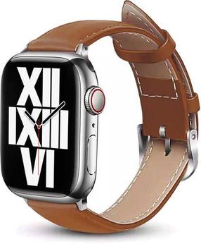 Siksniņa Crong, Noble Band Apple Watch 42/44/45 mm, brūna krās.