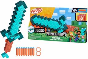 Mängumõõk Hasbro Nerf Minecraft Diamond Sword Roheline v.