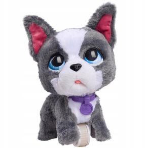 Rotaļu dzīvnieks suns Hasbro Furreal Walkalots French Bulldog 81617, balta krās./pelēka krās.