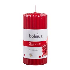 Žvakė, cilindrinė/aromatinė Bolsius, 33 h, raudona sp.