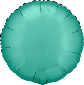 Folijas balons apaļš Amscan Lustre, zaļa krās.