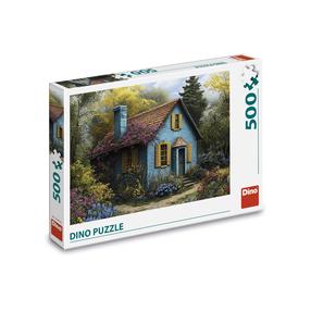 Puzle Dino Blue House, 33 cm x 47 cm, 500 gab., daudzkrāsaina