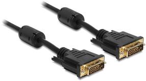 Провод Delock DVI 24+1 male, DVI 24+1 male, 1 м