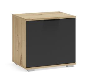 Prieškambario lentyna Clif ST-50, antracito sp./artisan oak sp., 50 cm x 38 cm x 48 cm
