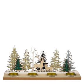 Küünlahoidja Mica 1204161, lamineeritud puitlaastplaat (lmdp), 13 cm, mitmevärviline