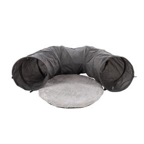Стратегическая игра для кошек Flamingo Tunnel, серый цв., 95 см