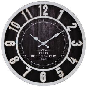 Настенные кварцевые часы Splendid Sacher, черный цв., 40 см x 5 см