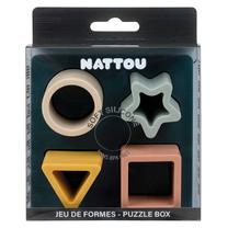 Lavinimo žaislas Nattou Shapes Game, 3.8 cm, įvairių spalvų