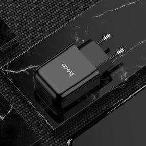 Зарядное устройство для телефона Hoco N2, Lightning/USB, 100 см, черный цв.