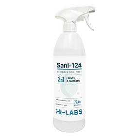 Rankų ir paviršių dezinfekavimo priemonė Hi-Labs Sani-124, 1000 ml
