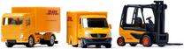  Statybos transporto priemonės Siku DHL Vehicle Set S6335, geltona sp.