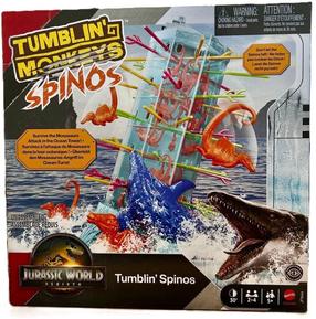 Galda spēle Mattel Games Jurassic World Tumblin Spinos, EN