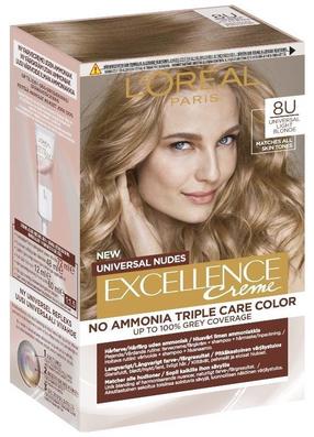 Juuksevärv L’Oréal Paris Excellence Creme Universal Nudes, light blonde v., 8U, 192 ml