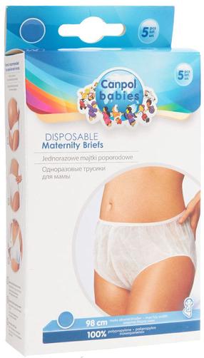 Трусики для беременных Canpol Babies Disposable Maternity Briefs, белый цв., M, 5 шт.