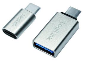 Adapteris Logilink, USB 3.0/USB 3.1/Micro USB 2.0, sudraba krās.
