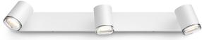 Išmanusis šviestuvas nukreipiamasis Philips Hue Adore Bathroom, GU10, 2200 - 6500 °K, 3 x 50 W, balta sp. / balta sp.