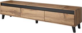 TV staliukas Cama Meble Nord, pilka sp., 185 cm x 38 cm x 42 cm