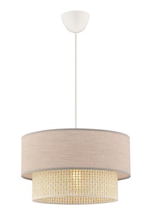 Šviestuvas lubų Opviq Echo 390FLH2503, E27, 1 x 40 W, smėlio sp./kreminė sp. / balta sp., 30 x 30 cm