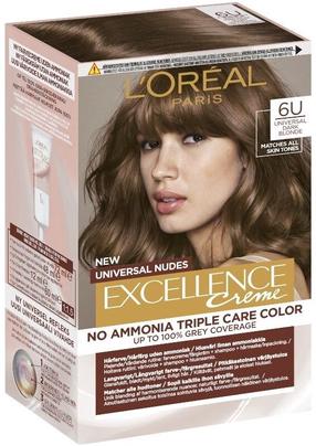 Juuksevärv L’Oréal Paris Excellence Creme Universal Nudes, dark blonde, 6U, 192 ml