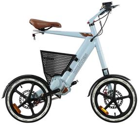 Elektriskais velosipēds Zontes TDR1Z, 16", 250 W, 13.5 Ah, gaiši zila krās.