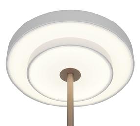 Darba galda gaismeklis Trio, LED, 12W, pelēka krās./balta krās.