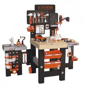 Детский набор инструментов Smoby Black+Decker Mega Center, многоцветный