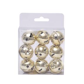 Eglutės žaisliukų rinkinys Christmas Touch SY22-0072, aukso sp., 3 cm, plastikas, 9 vnt.