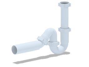 Sifonas plautuvei Ani Plast DY0125EU, 50 mm