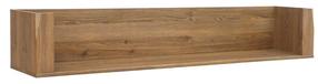 Sieninė lentyna Bergen, ruda, 156 cm x 32.5 cm x 27 cm