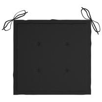 Kėdžių pagalvėlė VLX Garden Chair Cushions 47603, juoda sp., 50 cm x 50 cm, 2 vnt.