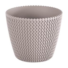 Puķu pods Prosperplast Splofy DSP190, plastmasa, Ø 18.7 cm, brūna krās.