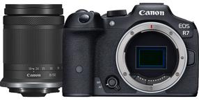 Sisteminis fotoaparatas Canon EOS R7 + RF-S 18-150mm F3.5-6.3 IS STM, juoda sp.