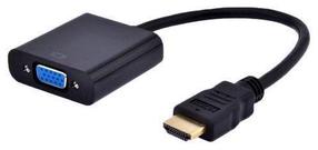 Adapteris Gembird HDMI to VGA HDMI Male (vyriška), VGA Female (moteriška), 0.15 m, juoda sp.
