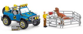 Rinkinys Schleich Dinosaurs Off Road Vehicle With Dino Outpost 41464, įvairių spalvų