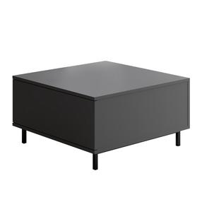 Kafijas galdiņš Kalune Design Paris, antracīta krās., 75 cm x 75 cm x 40 cm