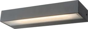 Sieninis lauko šviestuvas AZzardo Casola, 12W, LED, IP54, pilka sp., 7 cm x 3.2 cm