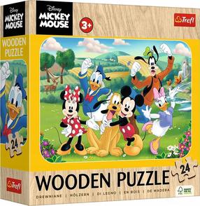 Деревянный пазл Trefl Disney Mickey Mouse And Friends 20278, 19.5 см x 28 см, 24 шт., многоцветный