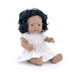 Lelle Miniland My Friends & Me Latin Girl, 38 cm, balta krās.