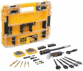Skrūvju un urbju komplekts Dewalt DT70777-QZ, koks/metāla, hss, hex 1/4, 32 mm x 15 cm