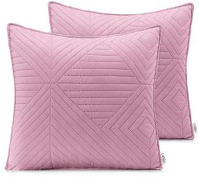 Pagalvės užvalkalas Restilo Softa, sidabro/šviesiai rožinė, 45 cm x 45 cm