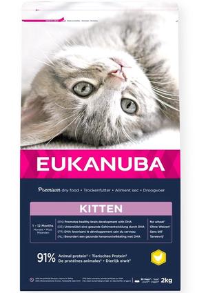 Сухой корм для кошек Eukanuba Kitten Chicken, курица, 2 кг