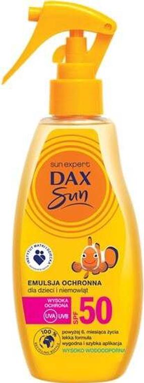 Priemonė įdegio priežiūrai Dax Sun Children & Babies SPF50, 200 ml