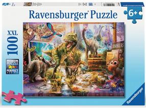 Dėlionė Ravensburger Dinosaurs, 49 cm x 36 cm, 100 vnt., įvairių spalvų