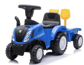 Торактор самокат Baby Care New Holland 658T, синий цв.
