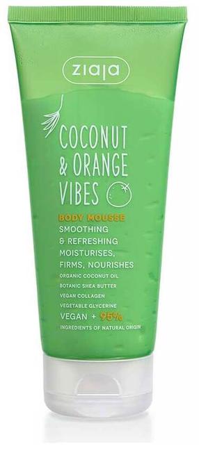 Ķermeņa mazgāšanās putas Ziaja Coconut & Orange Vibes, 200 ml