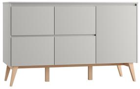 Komoda Pinio Swing, pilka sp., 92.2 cm x 52.5 cm x 148.9 cm