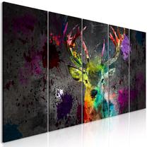 Reprodukcija Artgeist Rainbow Deer HKNW0662-DKX, 225 cm x 90 cm