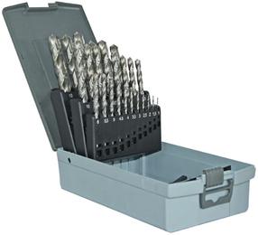 Metallist puurikomplekt Tivoly Split Point (T-Line), puit/metall/teras, hss, sirge, 1 mm x 20 cm